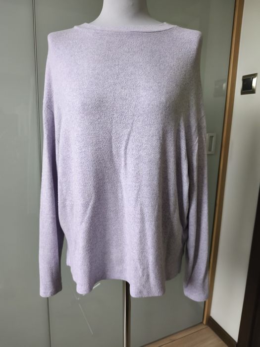 Sweter damski z dzianiny M/38/10 Amisu jasny fiolet
