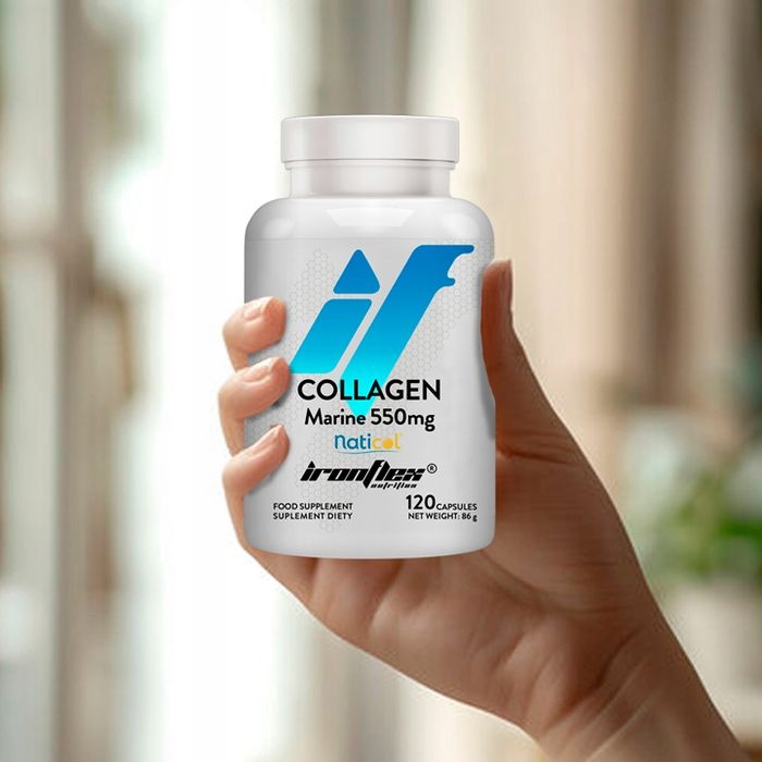 ironflex kolagen morski rybi 120 kaps collagen marine witamina c na stawy
