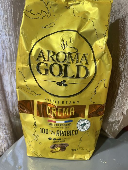 Кава в зернах Aroma Gold Crema 1 кг