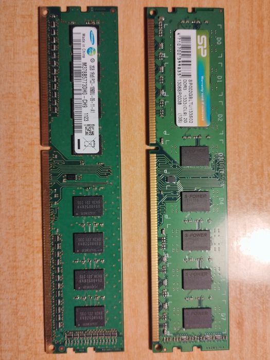 DDR3 1333 2GB 2 или 4 планки