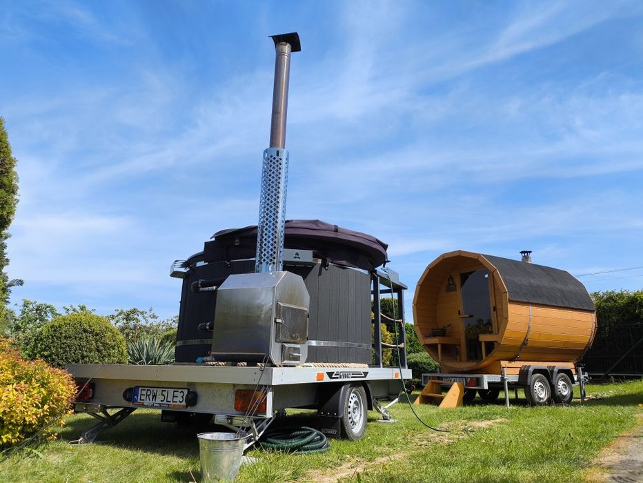 Mobilne SPA mobilna balia bania jacuzzi mobilna sauna wynajem