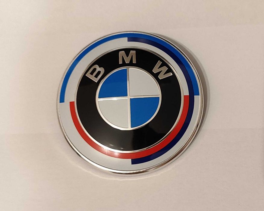 Znaczek BMW emblemat logo 50 jahre E30 E36 E46 E34 E38 E39 E60 E90 F10 ...