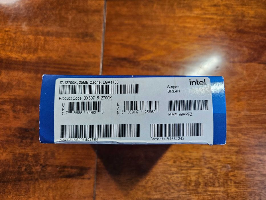 Процесор Intel Core i7-12700K 3.6 GHz / 25 MB  s1700 BOX