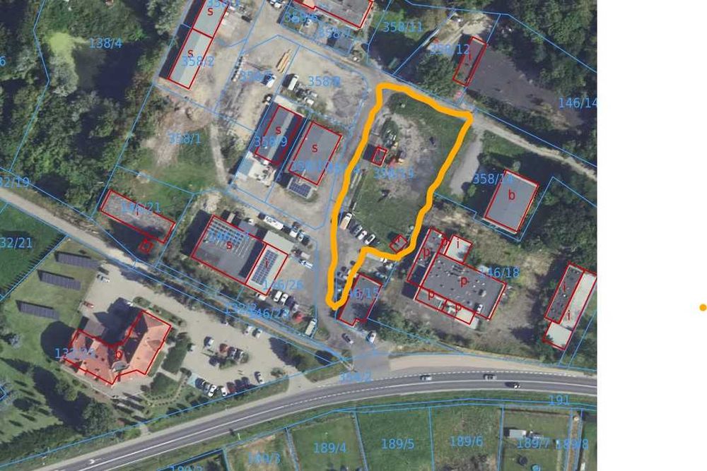 Plac handlowy utwardzony w Stolnie 2300 m² - przemysłowo usługowy - Widok 2