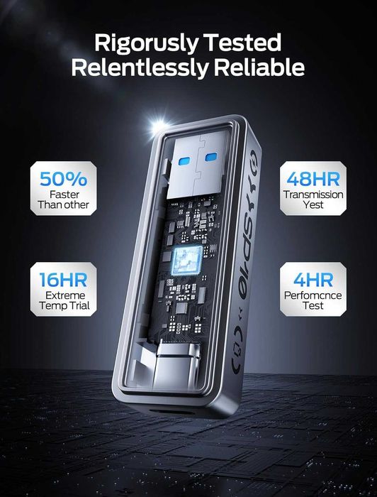 4TB 1050MB/s Read High-Speed External Drive Dual USB 3.2