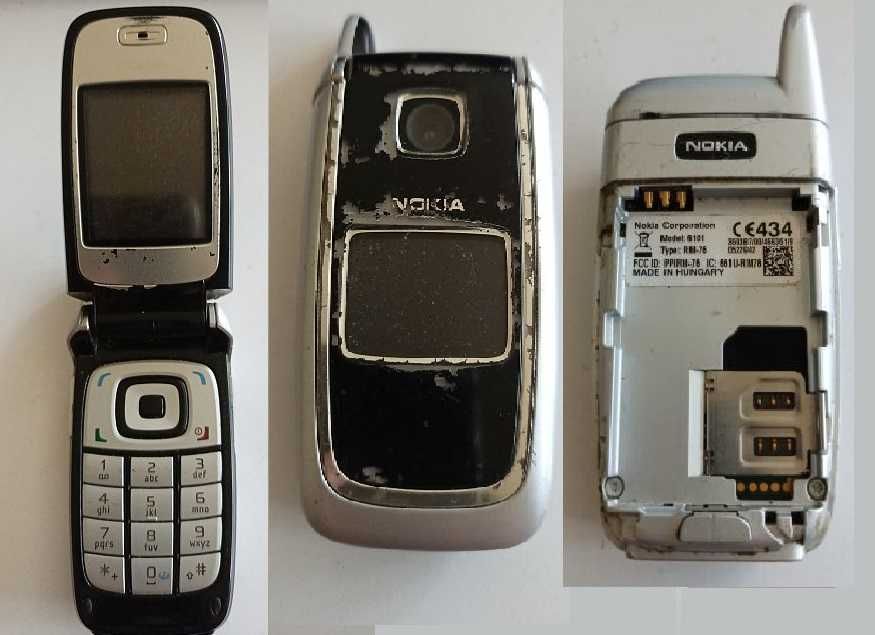 Zestaw telefonów komórkowych na części 5 szt