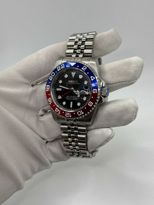 Zegarek Seiko Mod Pepsi GMT Master Jubilee