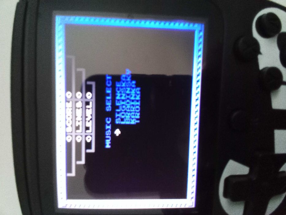 Consola jogos retro (Tetris clássico)