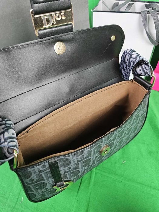 Torebka christian Dior torba kuferek ciemna cd