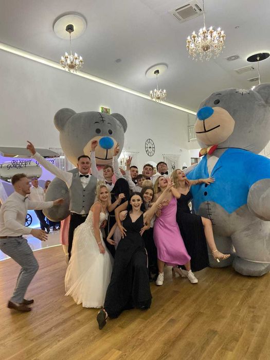 Atrakcja na wesele, urodziny,  osiemnastka tańczące misie XXL, prezent