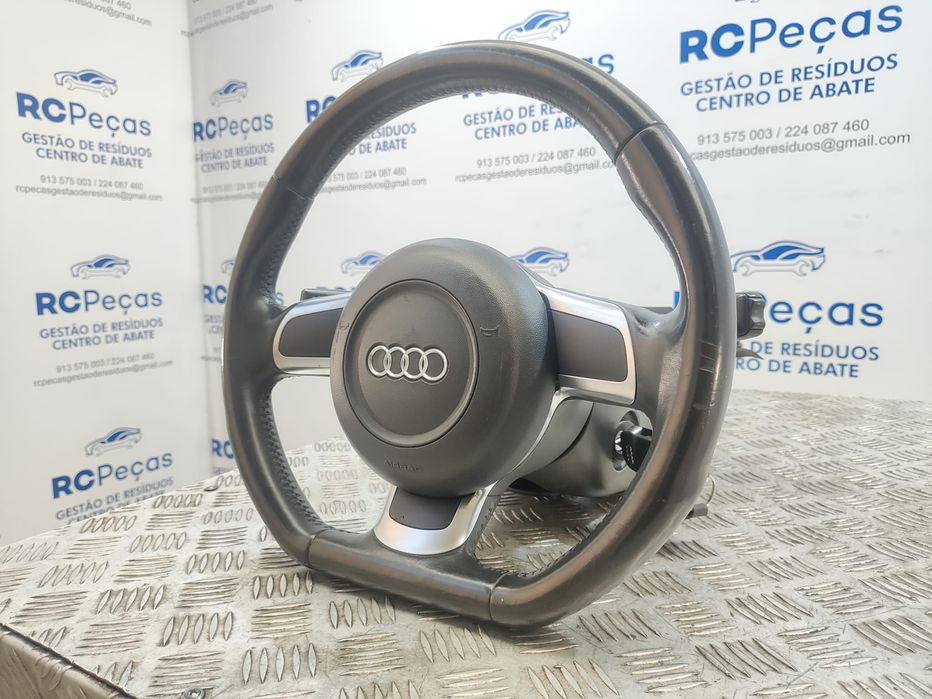 Volante Completo Flat Bottom Em Pele Audi TT 8J