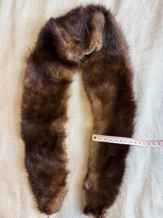 Estola retro pele de vison natural