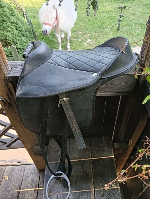 Siodło skórzane na kucyka