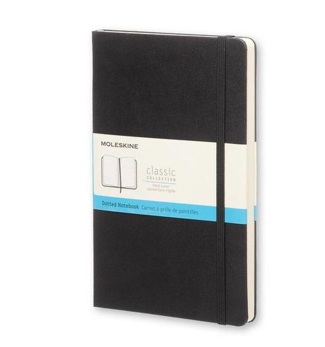 Notes Classic 13x21 tw. kropki czarny Moleskine folia,210x130 mm
