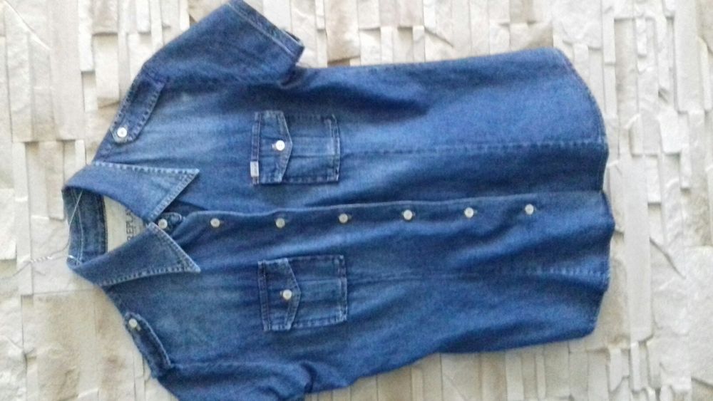 Replay koszula z krótkim rękawem jeans damska 40