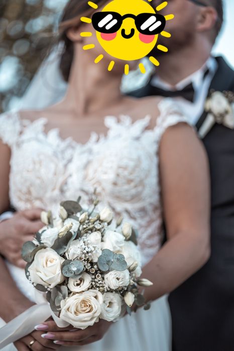 Sprzedam suknie ślubną, welon gratis
