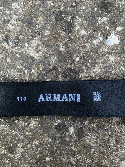 Вінтажний шкіряний ремінь Armani