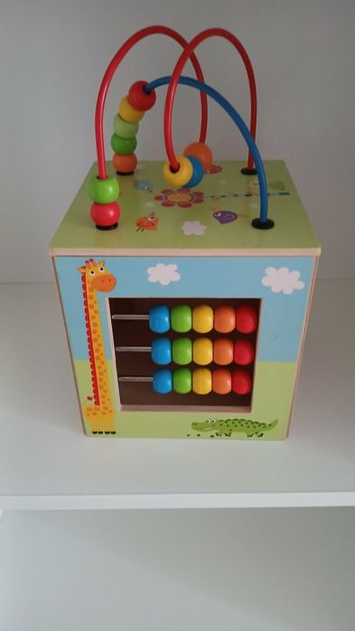 Kostka edukacyjna drewniana