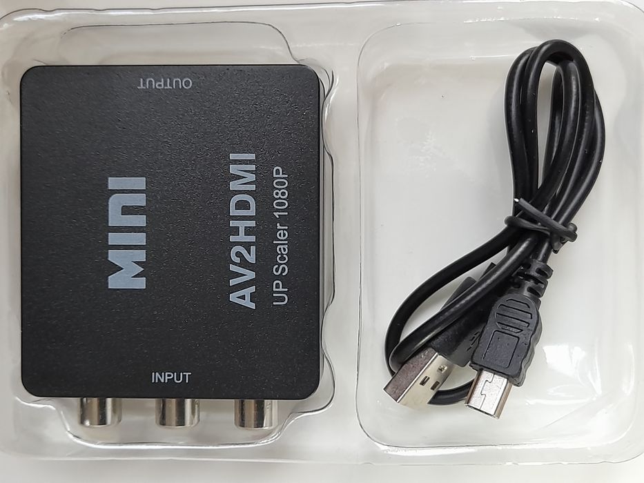 Конвертер видеосигнала MINI AV2HDMI UP Scaler 1080p AV to HDMI