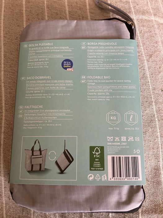 Saco dobrável Novo