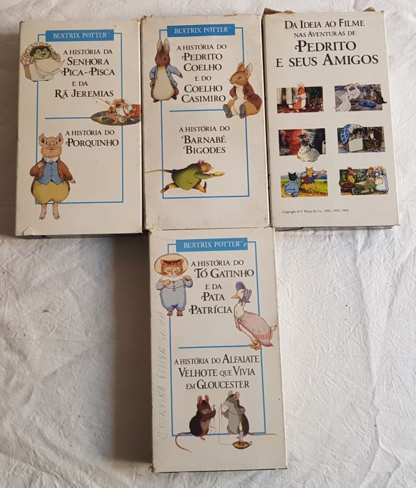 Cassetes VHS Infantis Bonecos