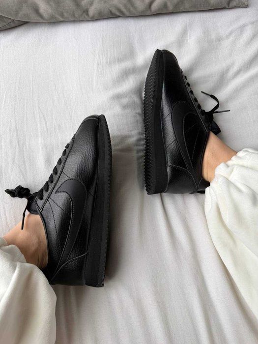 !WOW! Nike Cortez black leather |37-45