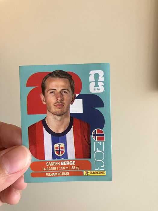 Cromo Sander Berge Mundial 2026