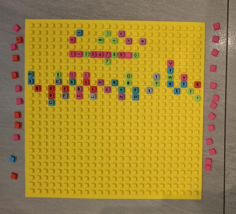 Silikoniwa mata z literkami