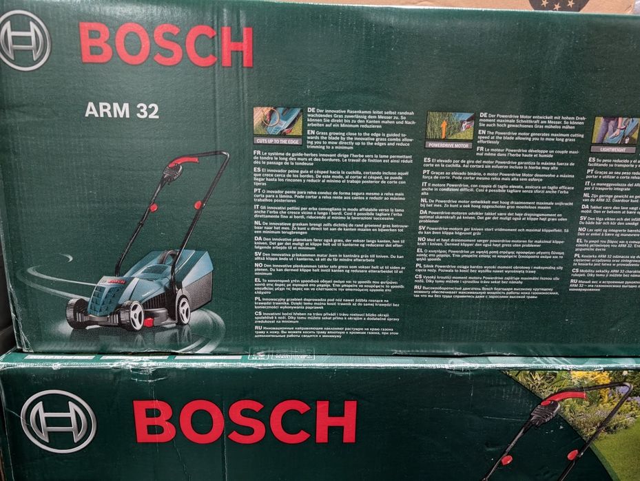 Corta-relvas elétrico 1200 w 32 cm - Bosch - Novo com garantia