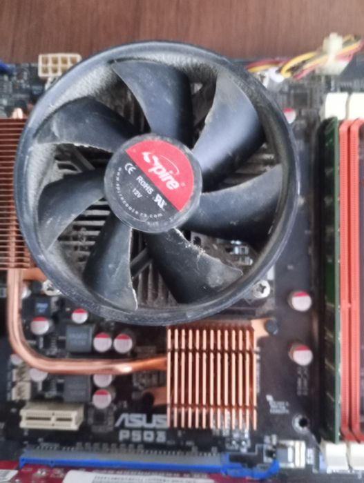 ASUS P5Q3 + Pentium E2160 + RAM + GPU + chłodzenie + zasilacz