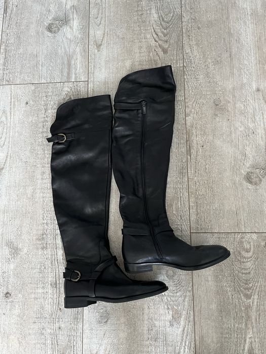 Kozaki skorzane za kolano