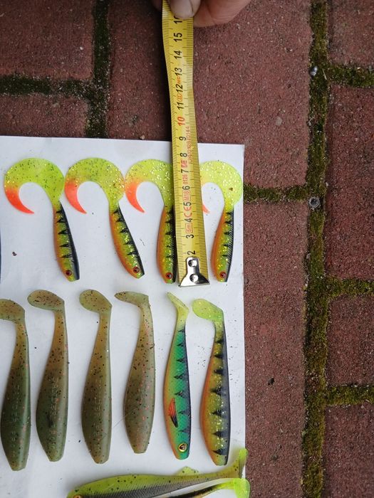 Zestaw nowych gum wędkarskich fox rage