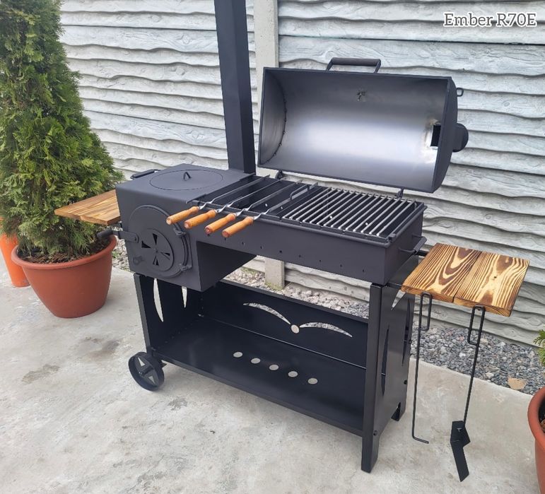 • 5мм! • ХІТ• Від виробника! Мангал з Коптильнею та Піччю під Казан