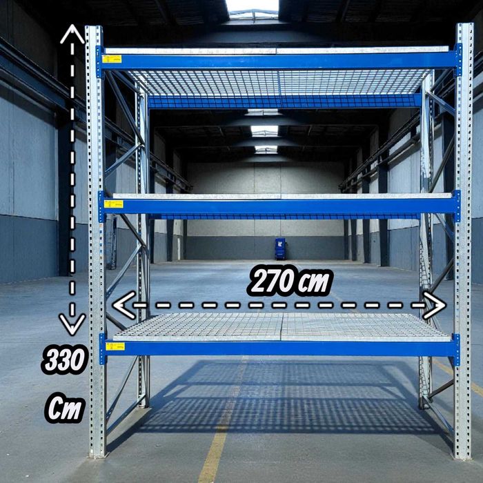 Fv Regały magazynowe paletowe krata wema