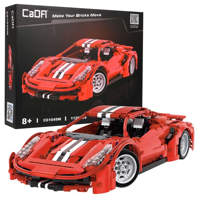 Klocki techniczne CaDA 1126 el. Wyścigówka Red Devil 8+ C61049W