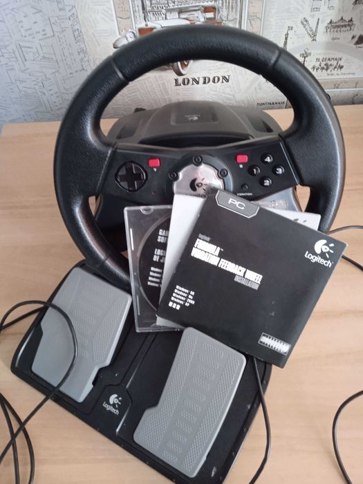 Игровой руль Logitech WingMan Formula Vibration Feedback Wheel: 950 грн ...