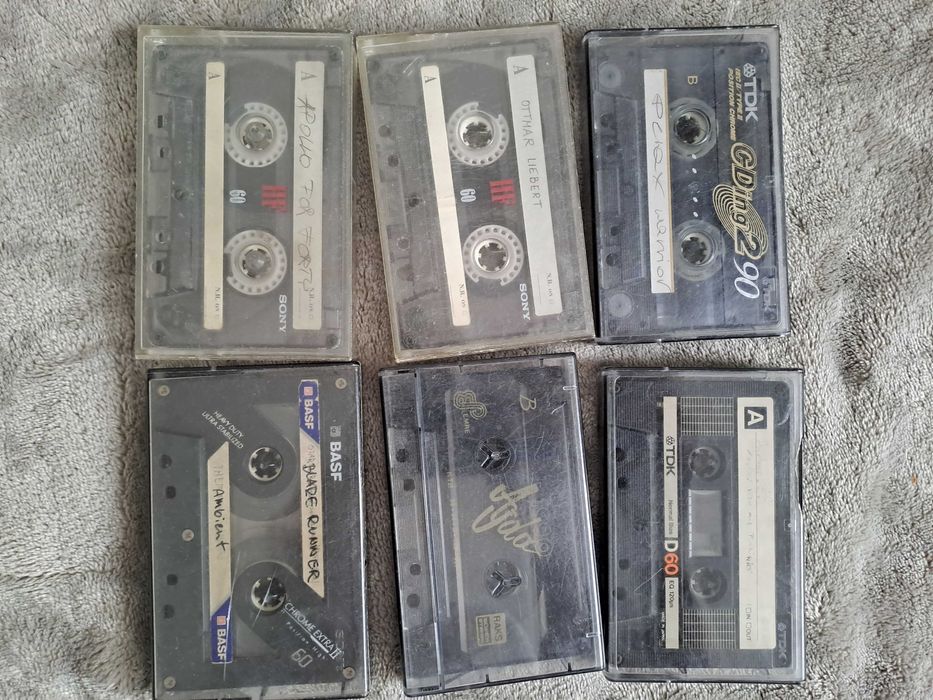 zestaw 6 kaset magnetofonowych Basf TDK Sony
