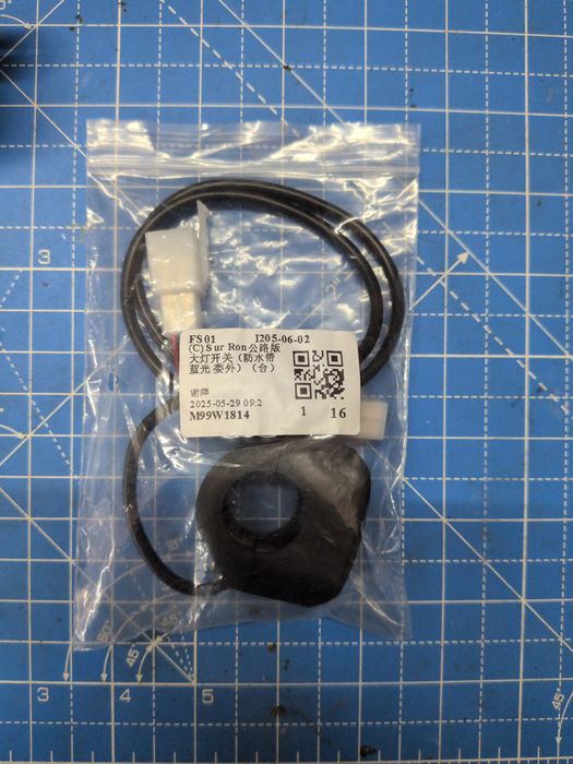 Interruptor de Farol Plug-and-Play para Sur-Ron (Light Bee / Segway) – Novo