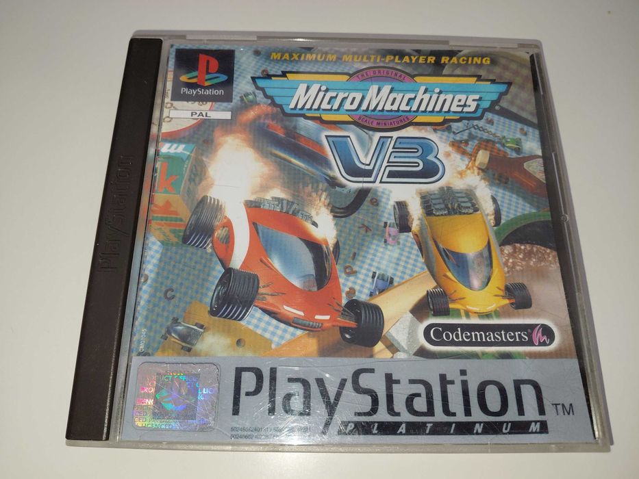 psx psone MICRO MACHINES V3 wyścigi samochodowe 1-4 graczy kultowa gra