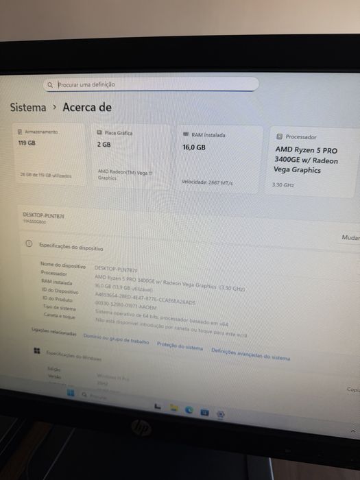 PC Lenovo - Ryzen 5 Pro