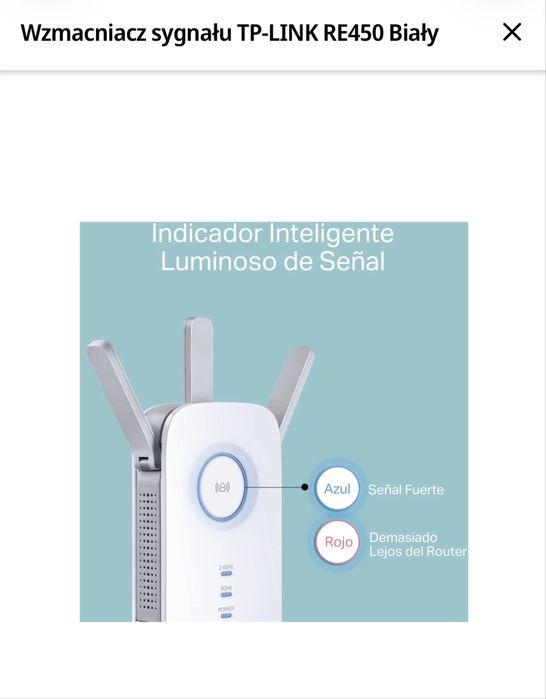 Wzmacniacz sieci WiFi to-link Re450