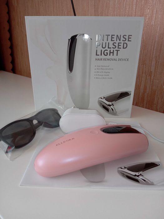 Фотоепілятор зі збільшеним ресурсом лампи ELLESILK IPL Pink