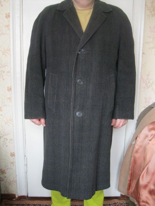 Пальто драповое в клетку СССР