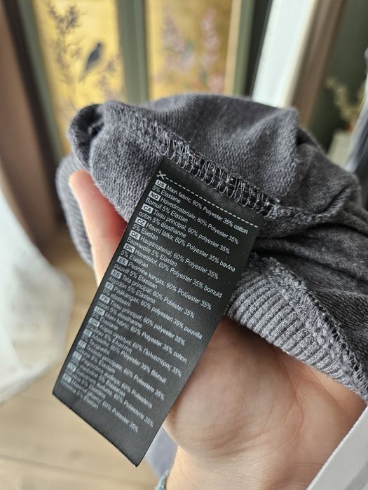 Szare spodnie damskie sportowe dresowe Kari Traa joggery bawełniane M