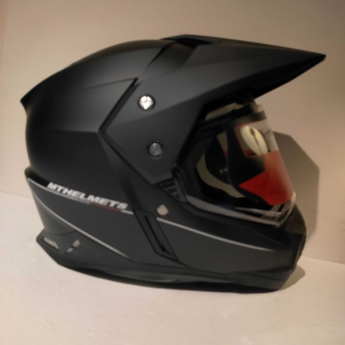 Capacete crianca MT duo-sport trail adv motard mota novo