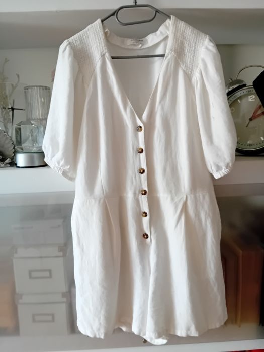 biały lniany kombinezon marki Accessorize  London  xl
