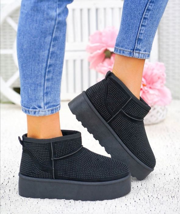 36 37 38 botki 39 40 41 śniegowce na platformie krótkie wsuwane emu ug