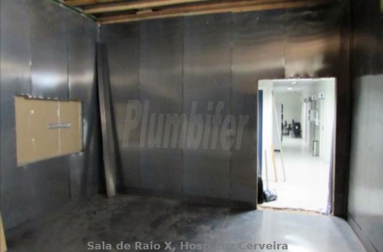 Chumbo laminado para barreira protectoras de raio x