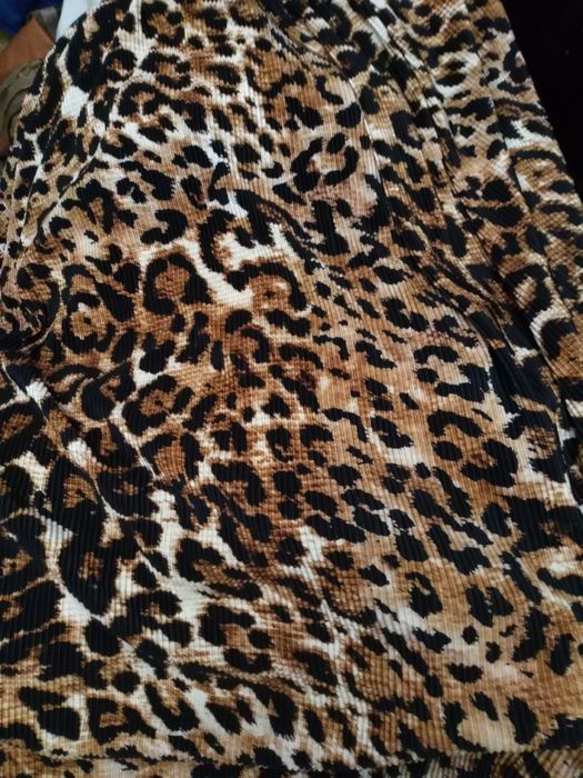 Тканина  плісе леопарт
