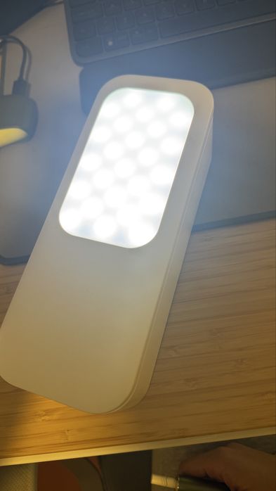 Suporte c/ luz para filmagens telemóvel